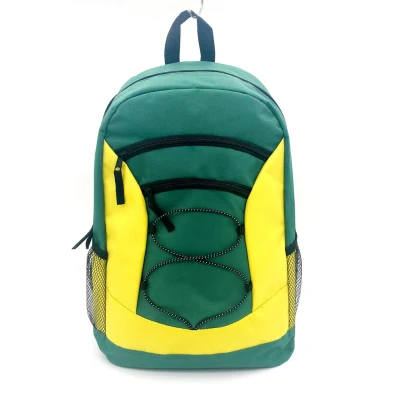 Mochila escolar de poliéster 600d à prova d'água de atacado de fábrica barata para esportes, academia, mochila