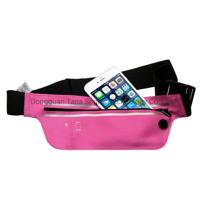 Cinto de corrida à prova d'água de neoprene para atividades ao ar livre e bolsa de cintura para corrida com neoprene para uso externo e bolsa de cintura à prova d'água para uso externo