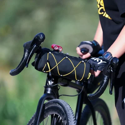 Bolsa de guidão de bicicleta personalizada ao ar livre à prova d'água para bicicleta com armação frontal